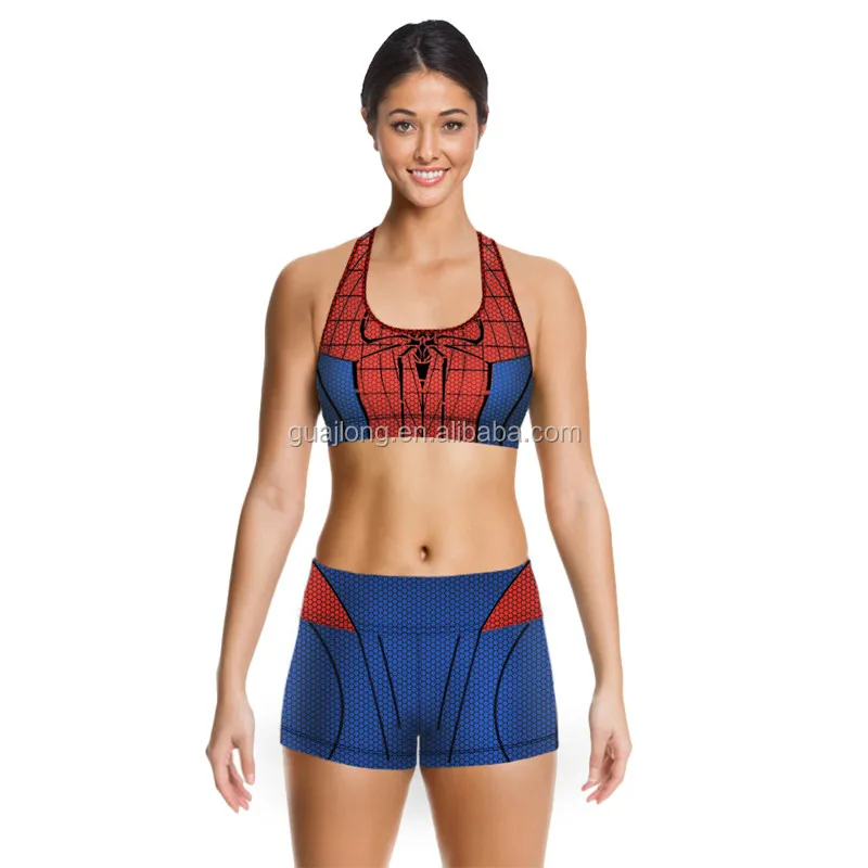 spiderman sports bra