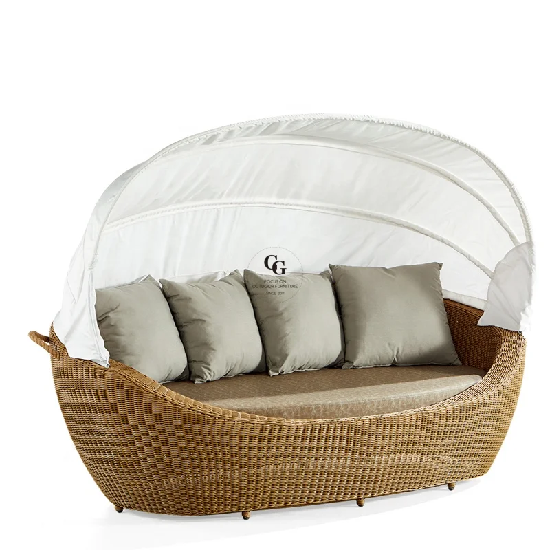 Daybed Beach Furniture Rattan Sunbed Round Outdoor Bed Outdoor Daybed Pod Patio Furniture Outdoor Lounge With Canopy Buy Patio Furniture Outdoor Lounge With Canopy Round Outdoor Bed Daybed Beach Product On Alibaba Com