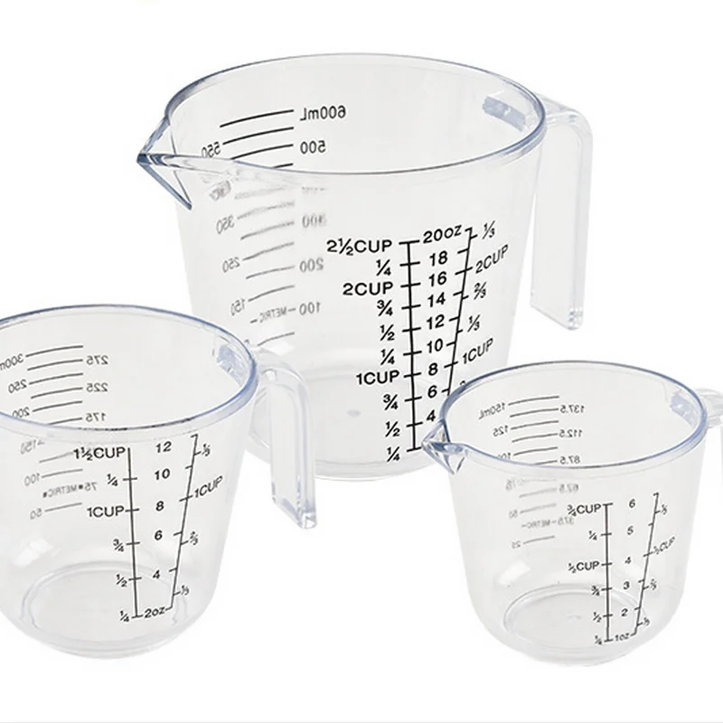 Food Grade Plastic Measuring Cup/120ml / 300ml Plastic Silicone
