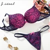Ladies sexy lace bra and g string panty sets