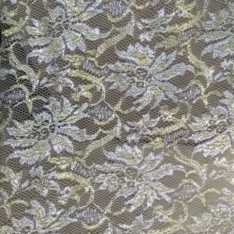 shiny lace fabric