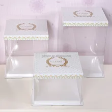 clear cake boxes clear