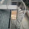 exterior steel structure checker plate step spiral staircase design made in China factory