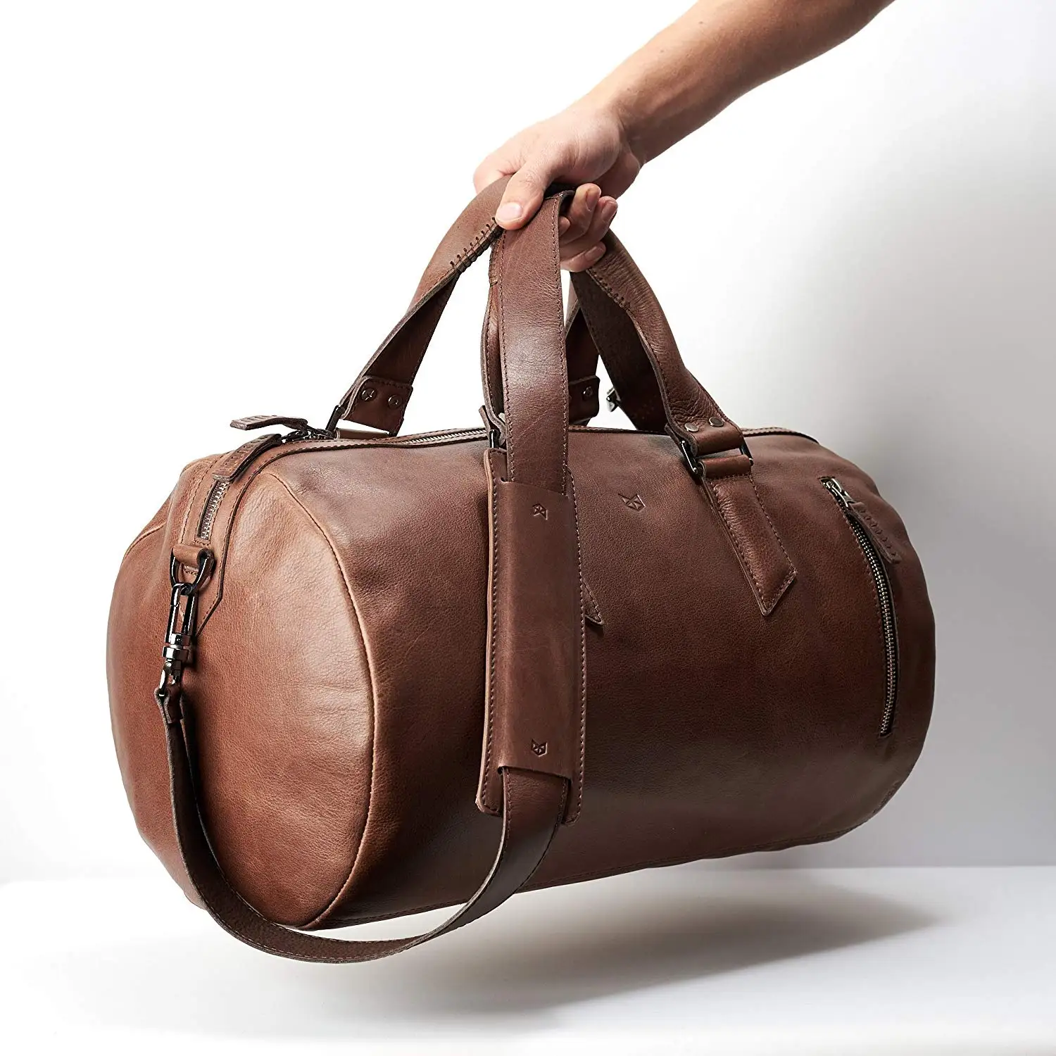 Download Buy Real Leather Weekend Bag, Holdall, Duffle Bag, Unisex ...