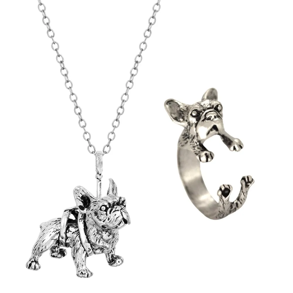 Unisex Hund Halskette Bulldogge Corgi Anhänger Kette Modeschmuck geschenk