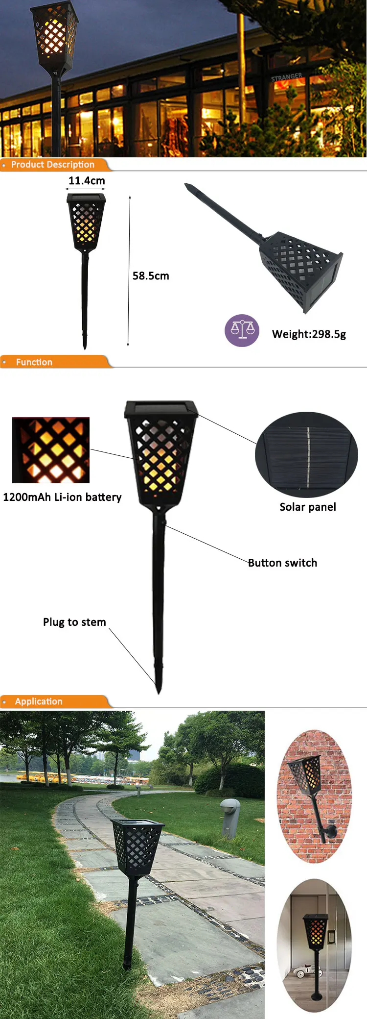 solar lights outdoor on Solar Lights Outdoor Fishing Led Pathway Landscape Light Solar Flame Torch Tiki Garden Ground Lights Buy Solar Light Garden Solar Ground Lights Solar Flame Torch Product On Alibaba Com