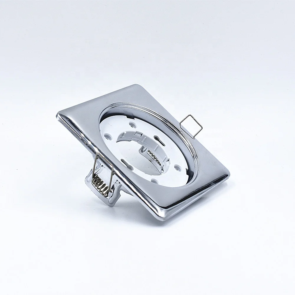 Trimless surface mounted led downlight GX53 reflective light fitting silver light housing