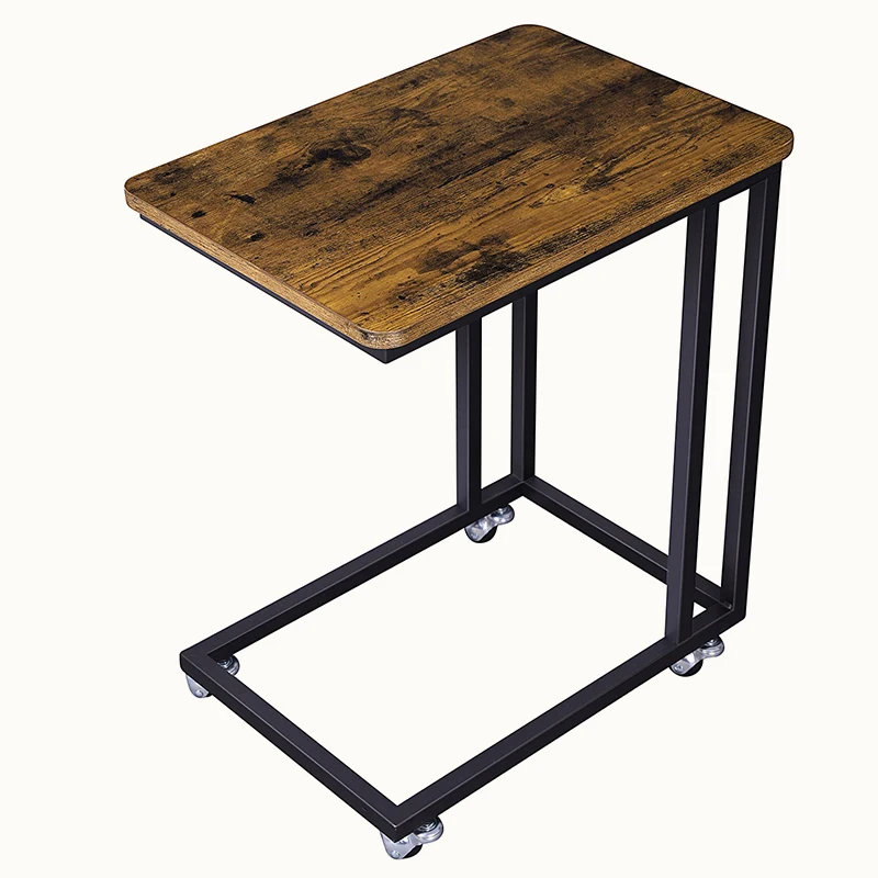 Мебель производители список узких промышленных кофе C рамка боковой стол Diy журнальный столик с колесами