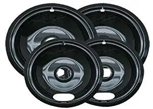 Range Kleen P10124XN Porcelain Universal Drip Pans Set Of 4 Containing 2 Units __#G451YH4 51IO3461117