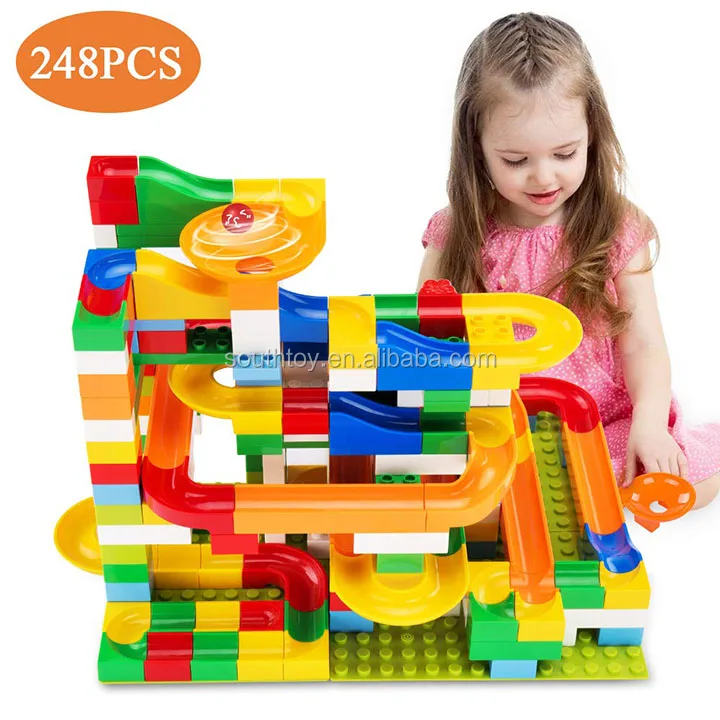 building blocks marble run