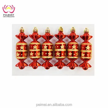 Factory Wholesale  Plastic Candy  Christmas  Decorations  
