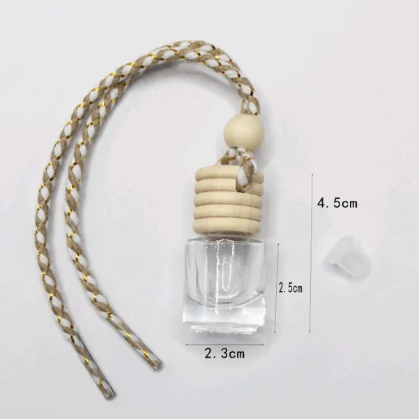 Car Air Freshener Bottle 5ml Empty Glass Bottle With Wood Cap Buy