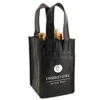 Travel Reusable Custom Tote Cooler Wholesale Felt Red Purse 6 Bottle Non Woven Wine Bag With Spout