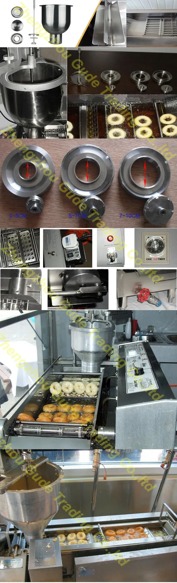 Commercial Stainless steel mini electric gas donut maker machine