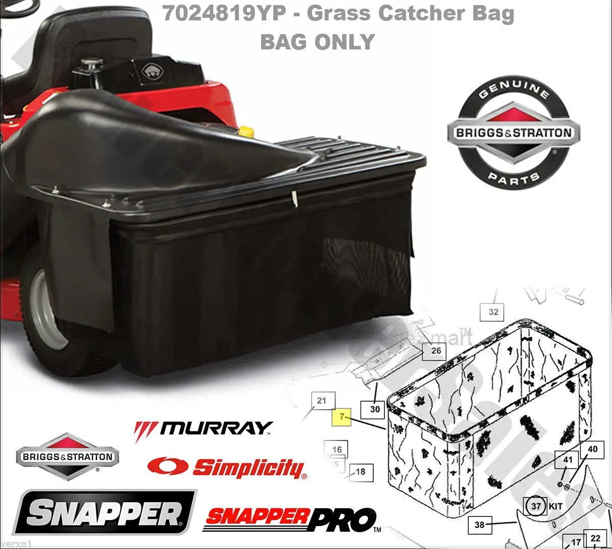 Grass Catcher Bag Find Deals On Line At Get Quotations Usa Warehouse Sner Rear Engine Rider Grass Catcher Bag Single Collection System