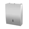 Wall mounted stainless steel large manual towel tissue holder paper dispenser