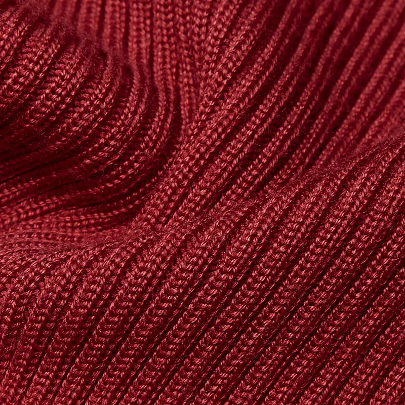 OYM-079 Red Autumn latest sexy girls high collar skinny sweater