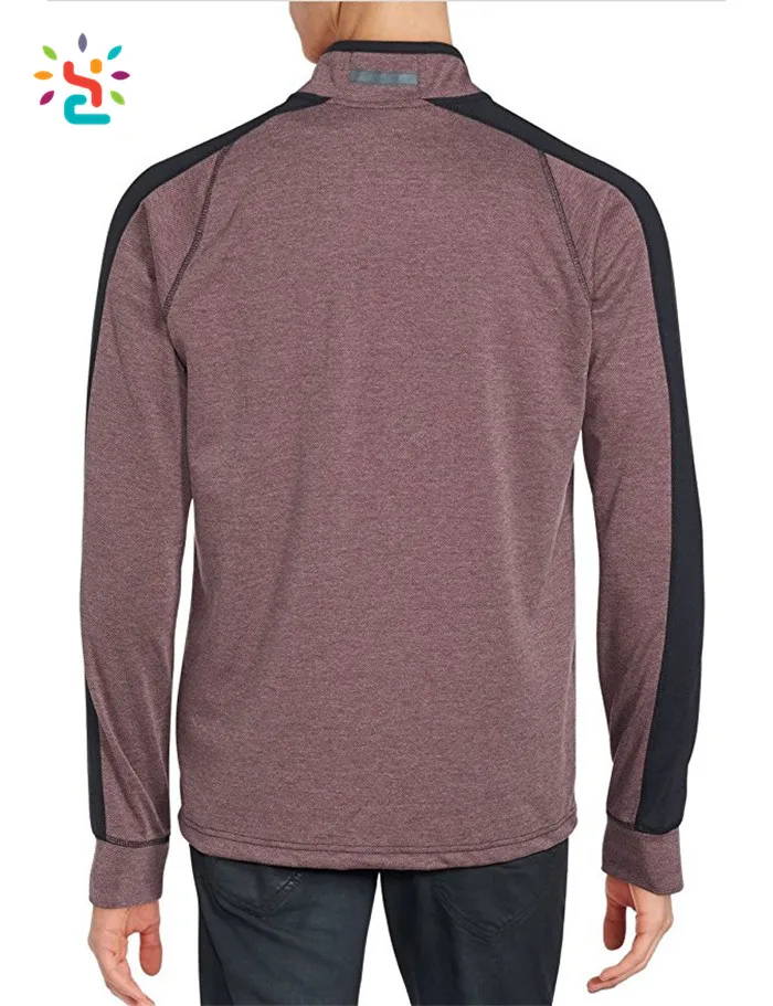 Men's 1/4 Zip Pullover Active Sweatshirt Wholesale Sweat Suits Tri