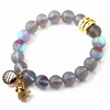 10mm Beautiful Shiny Crystal bracelet ,homemade Vintage Gold Charm bracelet ,Women Fish Scales Mermaid Bracelet bangle