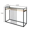 Nordic simple modern table, living room furniture rack, iron art wall side table