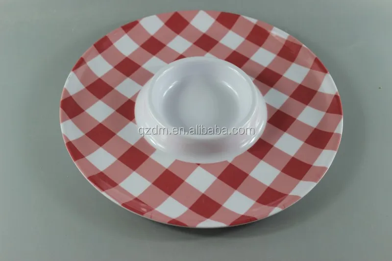 Melamine Chips plate Plastic Snacks plate