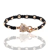 Fashion leopard wholesale thread braided micro pave handmade rope bangle and bracelet cz bracelet jewelry bracelet jewelry women