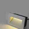 Waterproof Outdoor Pathway Square Light led Recessed Embedded Wall Light 3W Stair Light