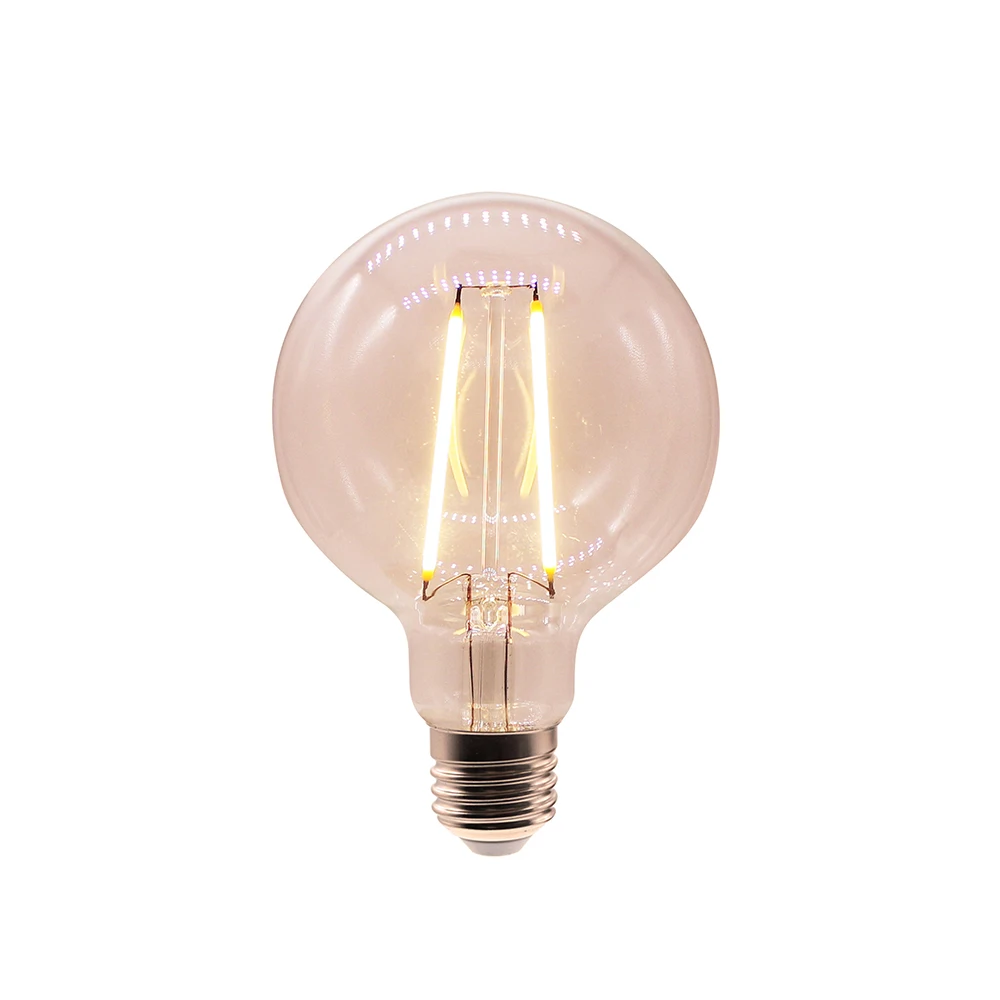 CE ROHS certified G45 A60 G80 G125 ST64 e27 dimmable led filament bulb