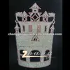 Large solid castle rhinestone queen crown