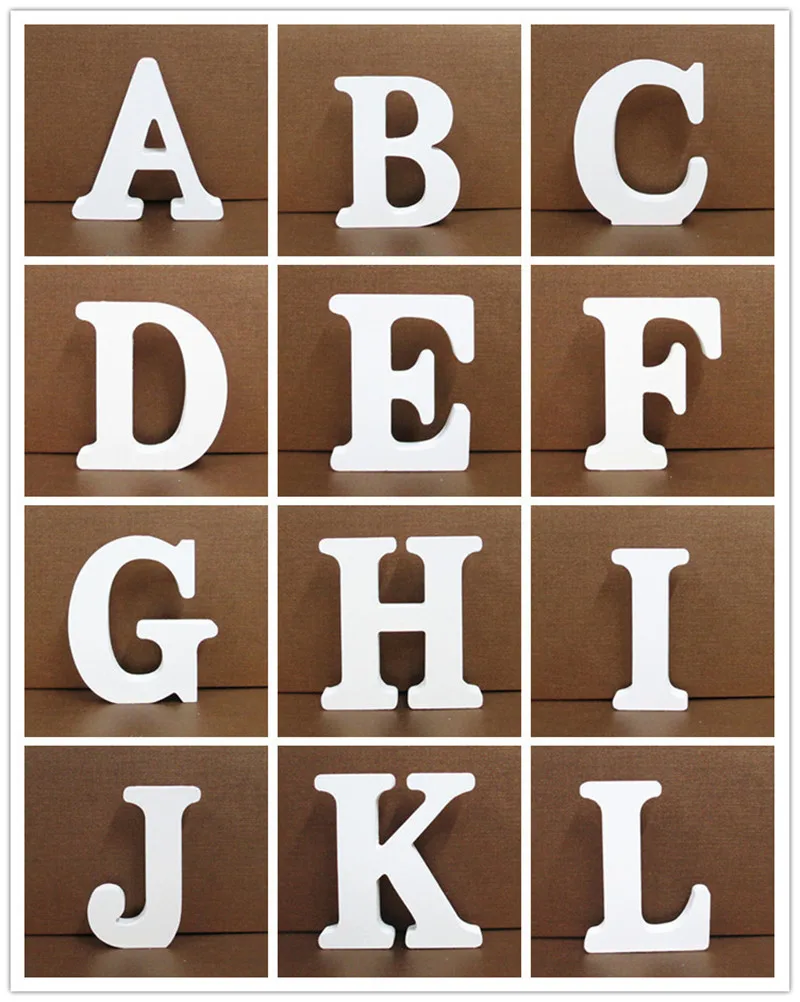 10cm White Wooden Letter English Alphabet Diy Personalised Name Design Art Craft Free Standing Heart Wedding Home Decor Buy White Wooden Letters Wedding Home Decor Product On Alibaba Com