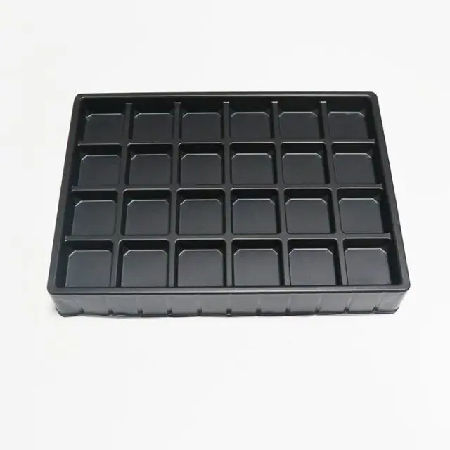 Custom 24 Holes Plastic Thermoformed Packaging Insert Chocolate Blister