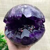 natural dark amethyst crystal geode large open smile amethyst geode uruguay quartz geode for sale
