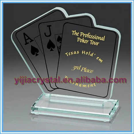 Custom Texas Poker Kristal Honor Awards; Kristal Poker