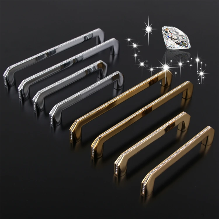 Schrank Knöpfe 24k Reales Gold Tschechische Kristall Schublade Türgriff