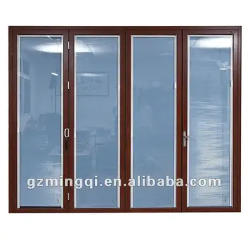 Aluminum Folding Office Door Blinds Between The Gl Aluminum Folding Office Door Blinds Between The Gl