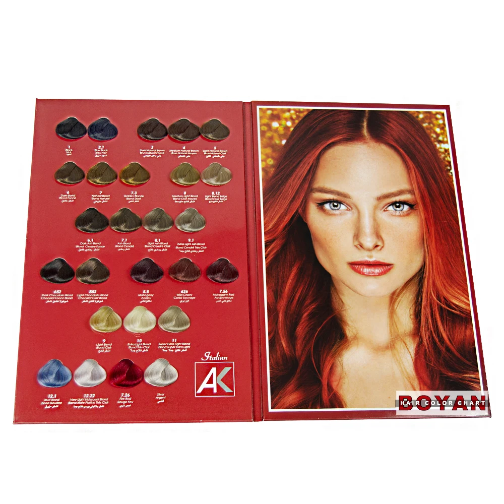 Stylish Color Retention 2 Page Hair Dye Color Swatch Chart Buy Hair Color Mixing And Swatch