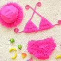 2016 Cute Girl Swimsuit Summer Children Split Two piece Swimsuit Girls Bikini Beautiful Bikini Children s