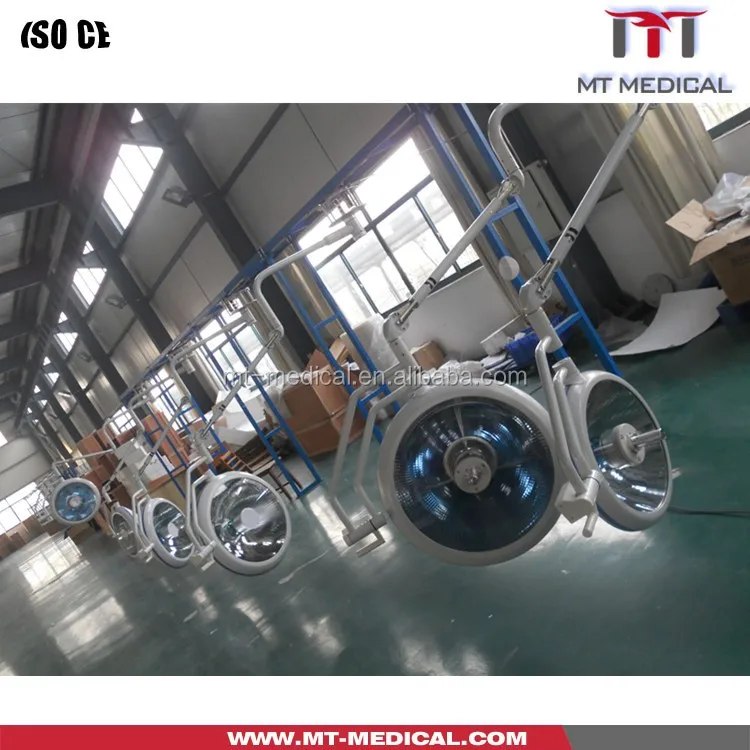 Suppliers CE ISO hospital equipments double heads surgical led operating light, ot lamp