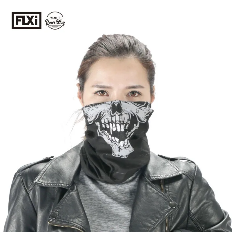 Multifunctional Seamless Black Skull Face Turban Bandana Buy Turban