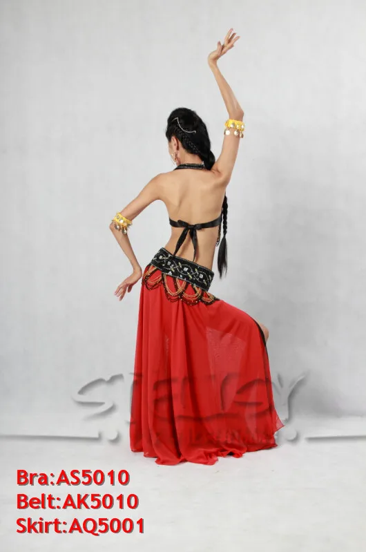 High Quality Original Sexy Beaded Belly Dance Outfit Stage Wears On