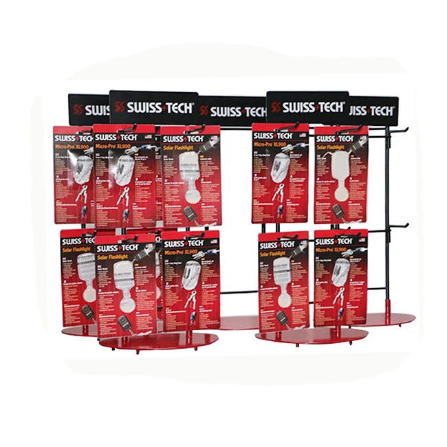 Best Quality Promotional Keychain Display Counter Top Metal Spinning