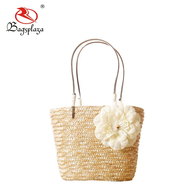 floral straw bag
