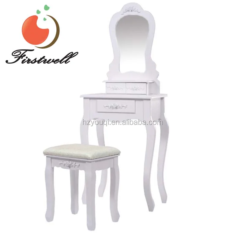 Dressing Table With Mirror Makeup Table French Wooden Dresser 3