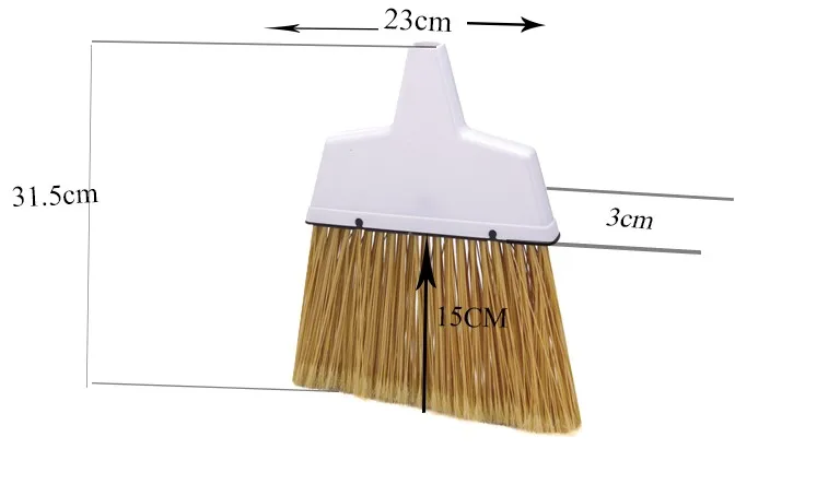 Metis Trade Assurance Order Indoor or Outdoor Plastic Large Angle Broom Hard bristle garden broom for outdoor cleaning