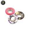JUSFER Wholesale iron eyelets colourful strap with metal eyelets and washer