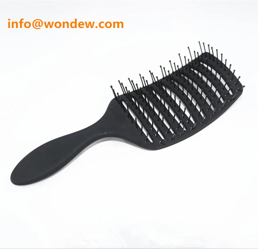 Top Sale Big Size Rubber Coating Hair Brush For Wet Or Dry Hair