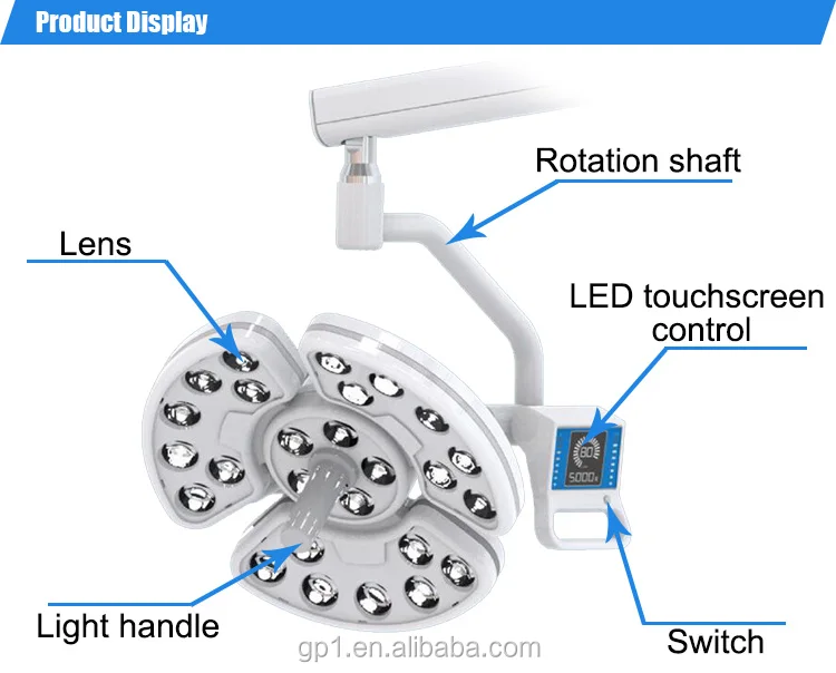 Dental Chair Unit Led Ceiling Mounted Arm Shadowless Surgical Operating