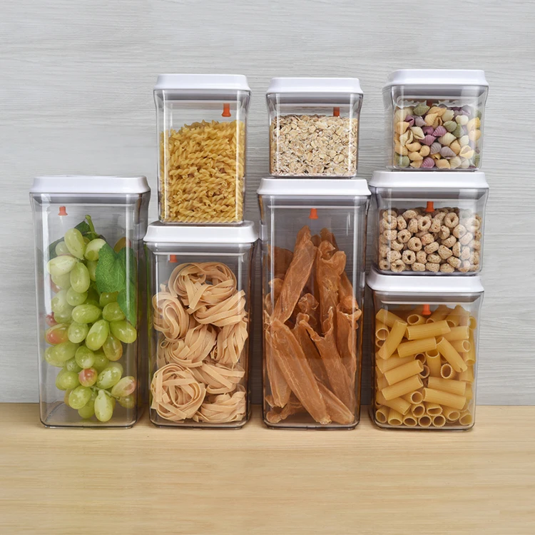 Various Styles Pop Top Push Button Food Storage Containers Sets