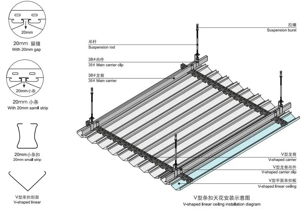 V Shaped Strip Aluminum Linear Ceiling Board Wholesale Buy Aluminum