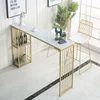 Wholesale dining table set modern top metal legs long bar stool high bar table